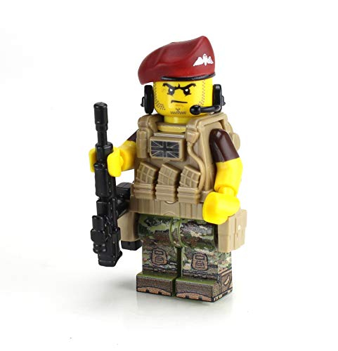 Foto 3 | Minifigura Battle Brick De Coleccionista, Paracaidista Británico - Venta Internacional.