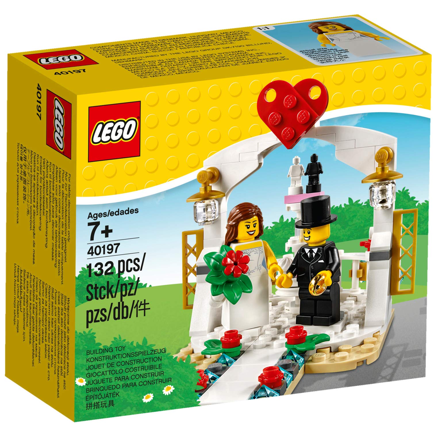 Foto 2 pulgar | Set de Obsequios de Boda Lego 40197 con 132 Piezas para Niños Mayores de 6 Años - Venta Internacional