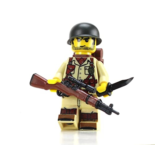 Foto 2 pulgar | Minifigura Personalizada Battle Brick, Soldado Del Ejército Estadounidense De La Segunda Guerra Mund - Venta Interna