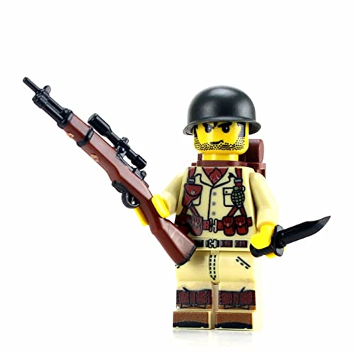 Foto 3 pulgar | Minifigura Personalizada Battle Brick, Soldado Del Ejército Estadounidense De La Segunda Guerra Mund - Venta Interna