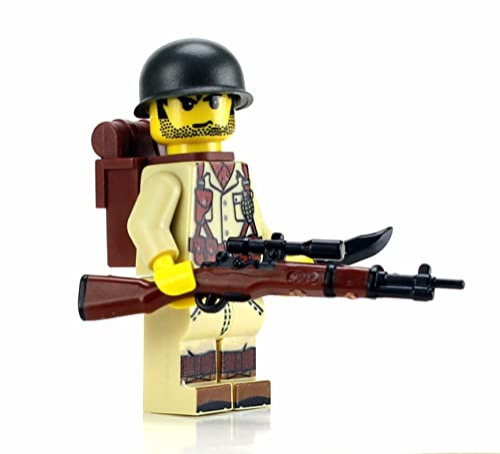 Foto 4 pulgar | Minifigura Personalizada Battle Brick, Soldado Del Ejército Estadounidense De La Segunda Guerra Mund - Venta Interna