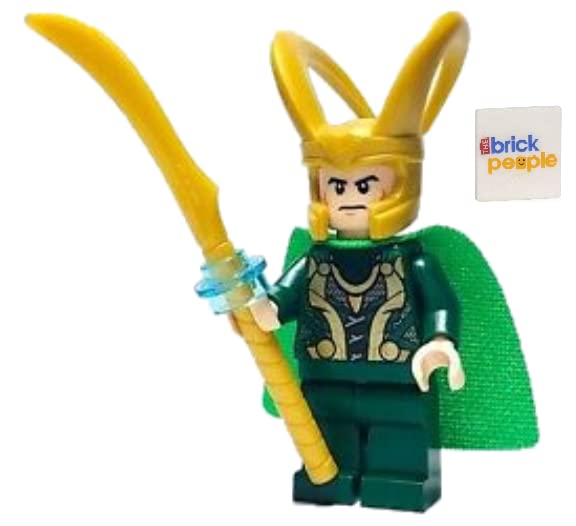 Foto 3 pulgar | Minifigura Lego Superheroes Loki Con Cetro Y Tesseracto 6+ - Venta Internacional.