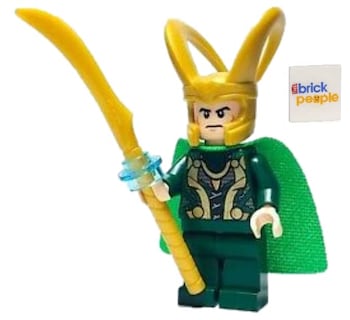 Foto 2 | Minifigura Lego Superheroes Loki Con Cetro Y Tesseracto 6+ - Venta Internacional.