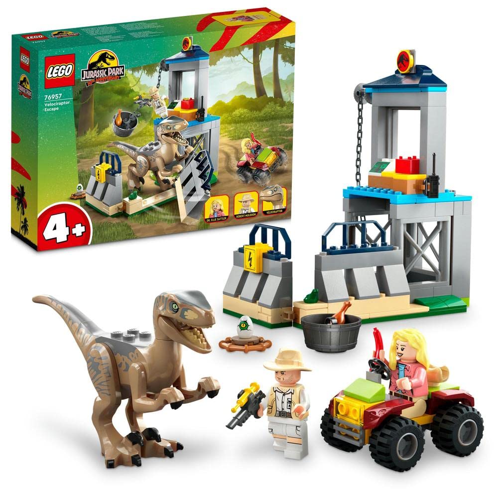 Foto 2 pulgar | Juguete Lego Jurassic Park Velociraptor Escape 76957 Para Niños Mayores De 4 Años - Venta Internacional.