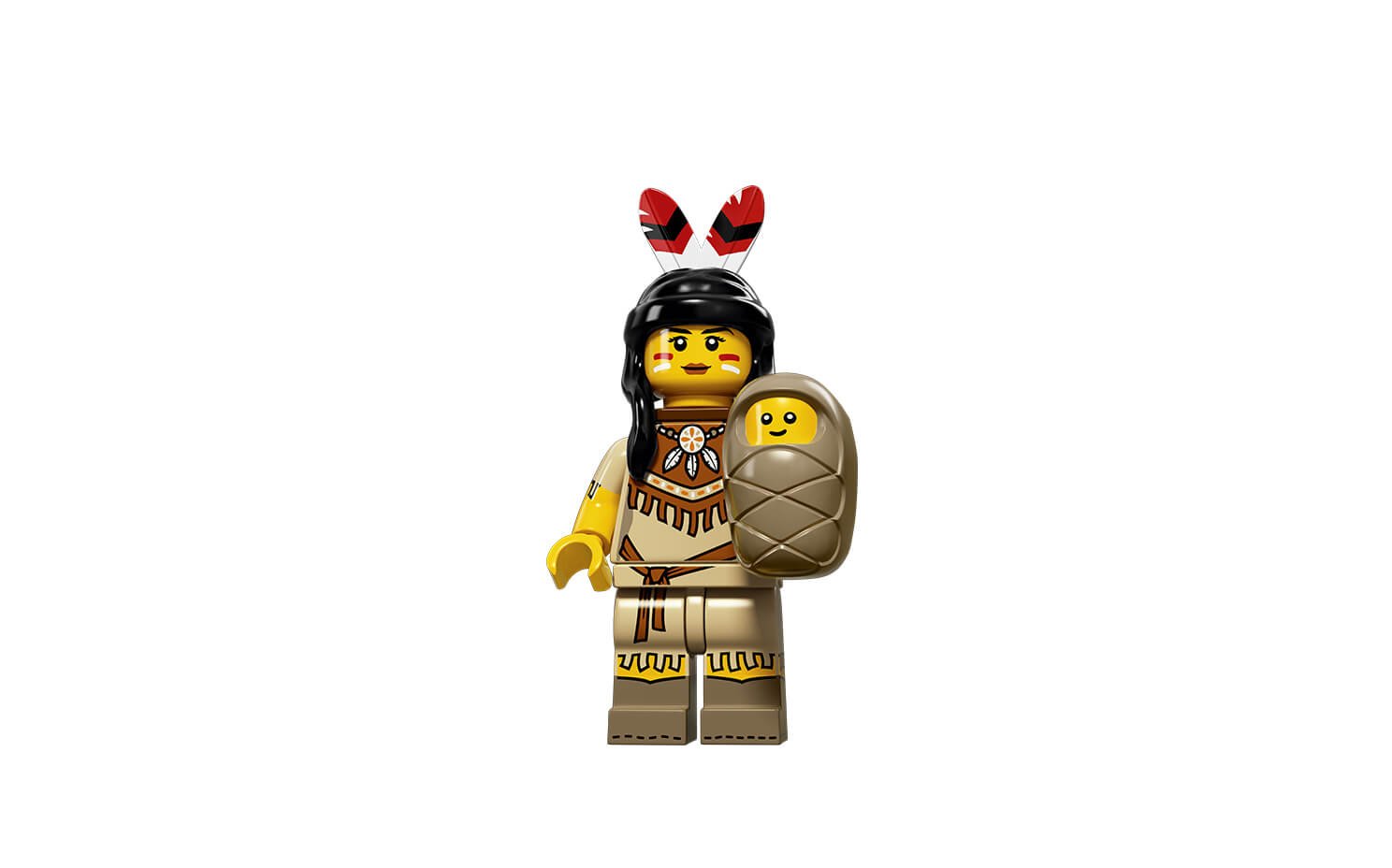 Foto 2 pulgar | Minifigura Lego Serie 15 Coleccionable 71011 Mujer Tribal - Venta Internacional.