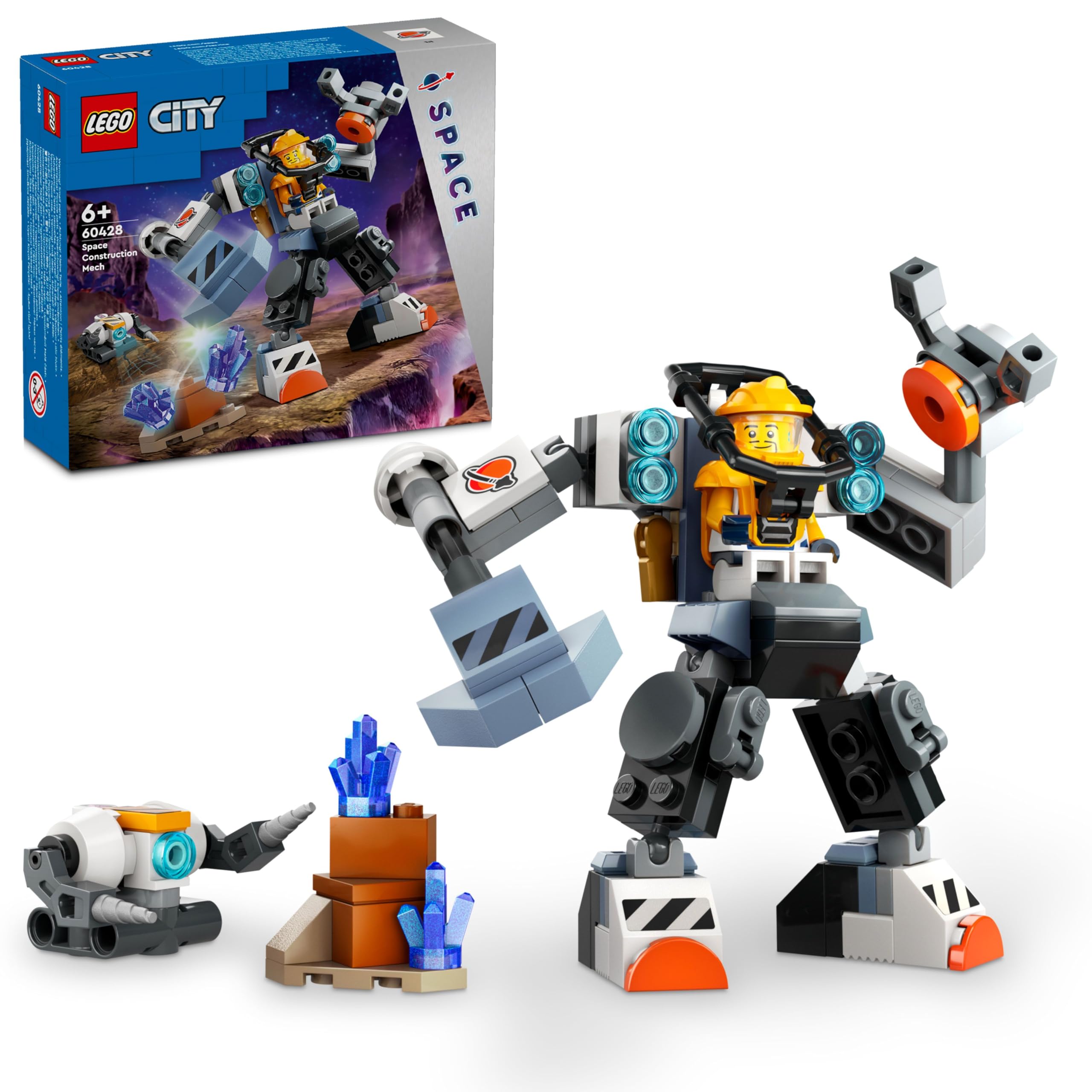 Kit De Construcción Lego City Space Mech Robot 60428 6+ Years - Venta Internacional.