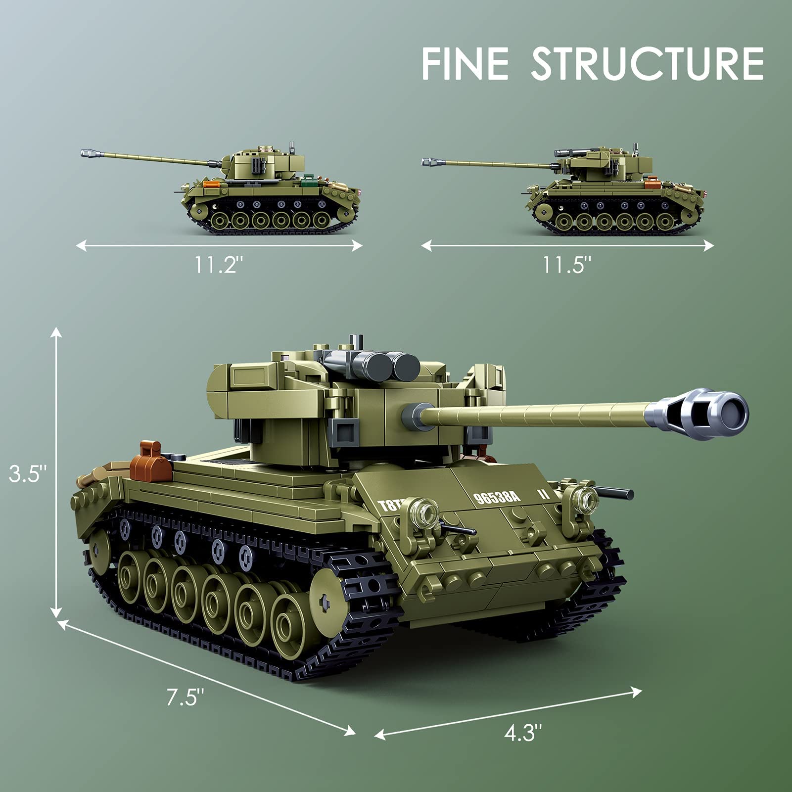 Foto 5 | Bloques de Construcción Sluban de Tanque de Guerra-Venta Internacional