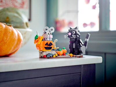 Foto 2 | Kit de Construcción Lego Halloween Cat & Mouse 40570 con Calabaza - Venta Internacional