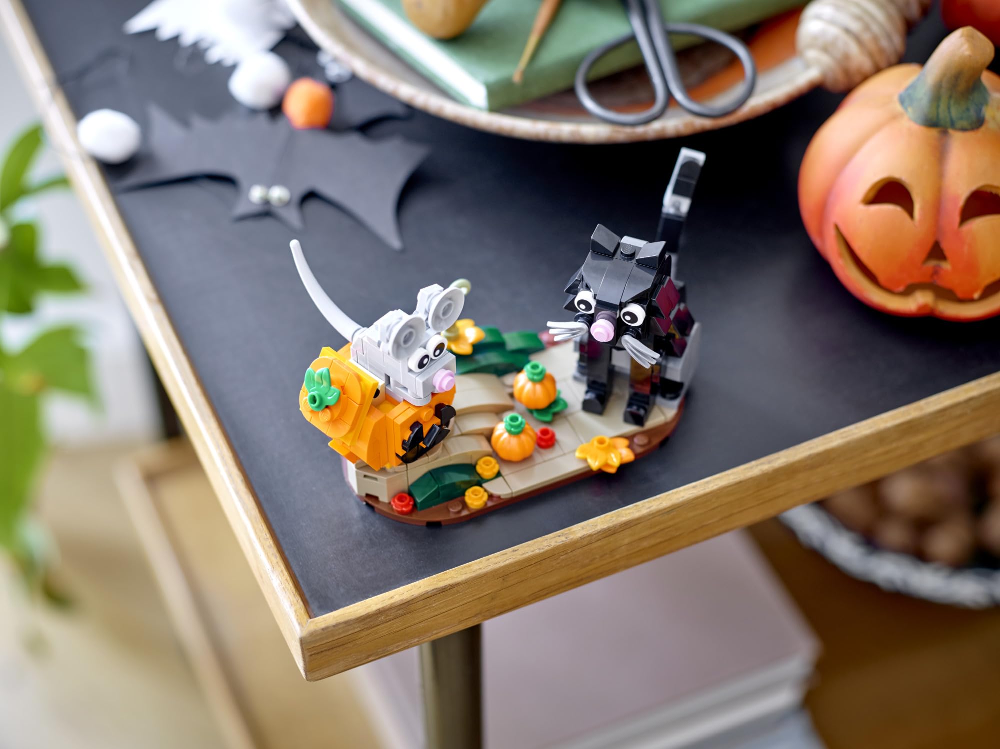Foto 4 pulgar | Kit de Construcción Lego Halloween Cat & Mouse 40570 con Calabaza - Venta Internacional