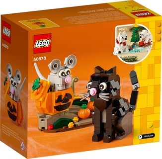 Foto 5 | Kit de Construcción Lego Halloween Cat & Mouse 40570 con Calabaza - Venta Internacional