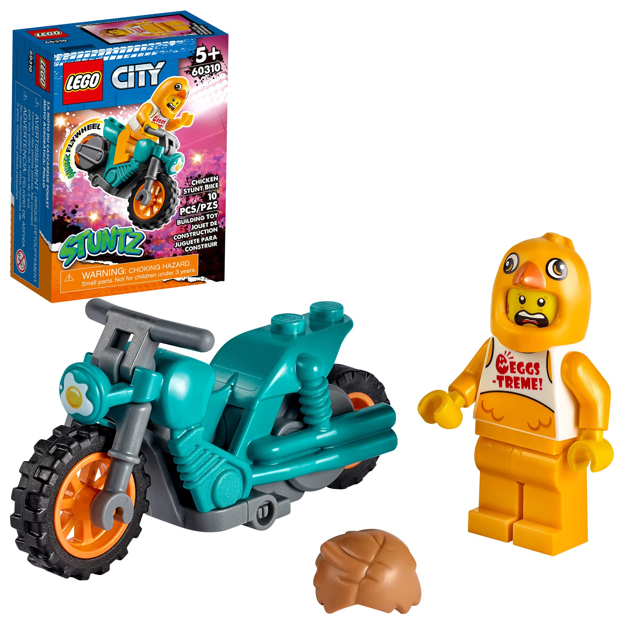 Kit de Construcción Lego City Chicken Stunt Bike 60310 para Niños - Venta Internacional
