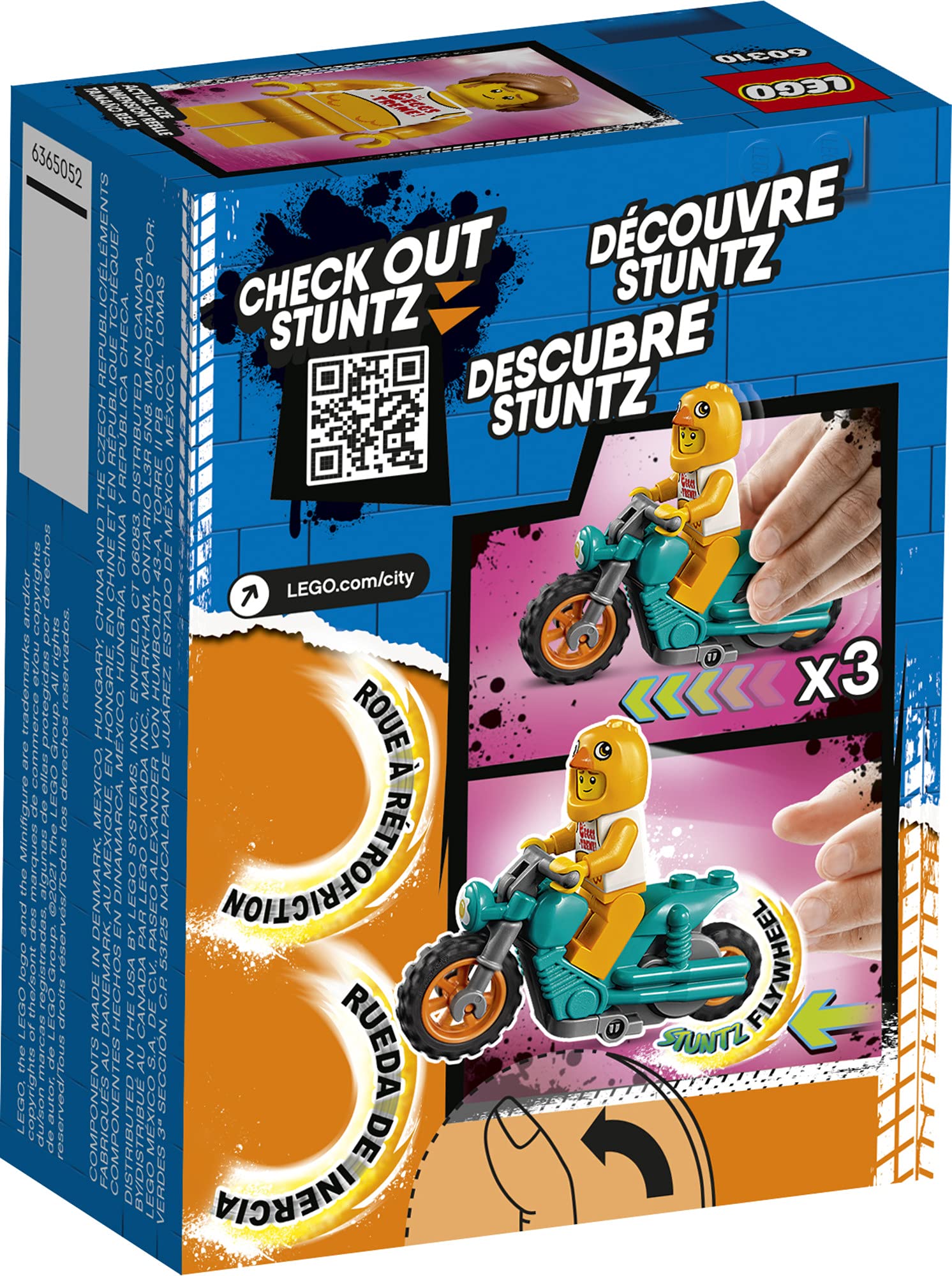 Foto 5 pulgar | Kit de Construcción Lego City Chicken Stunt Bike 60310 para Niños - Venta Internacional
