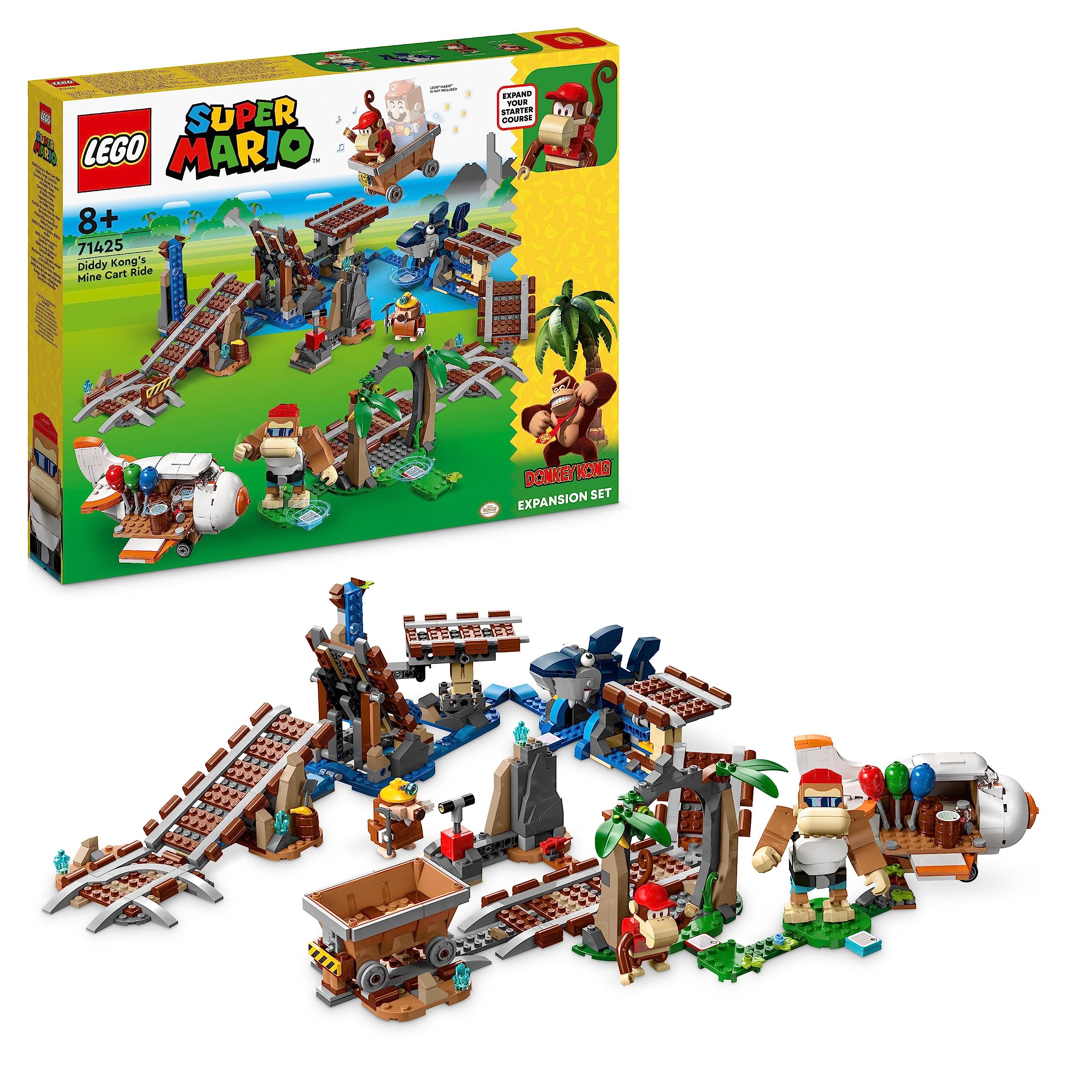 Set De Expansión Lego Super Mario Diddy Kong Mine Cart Race - Venta Internacional.