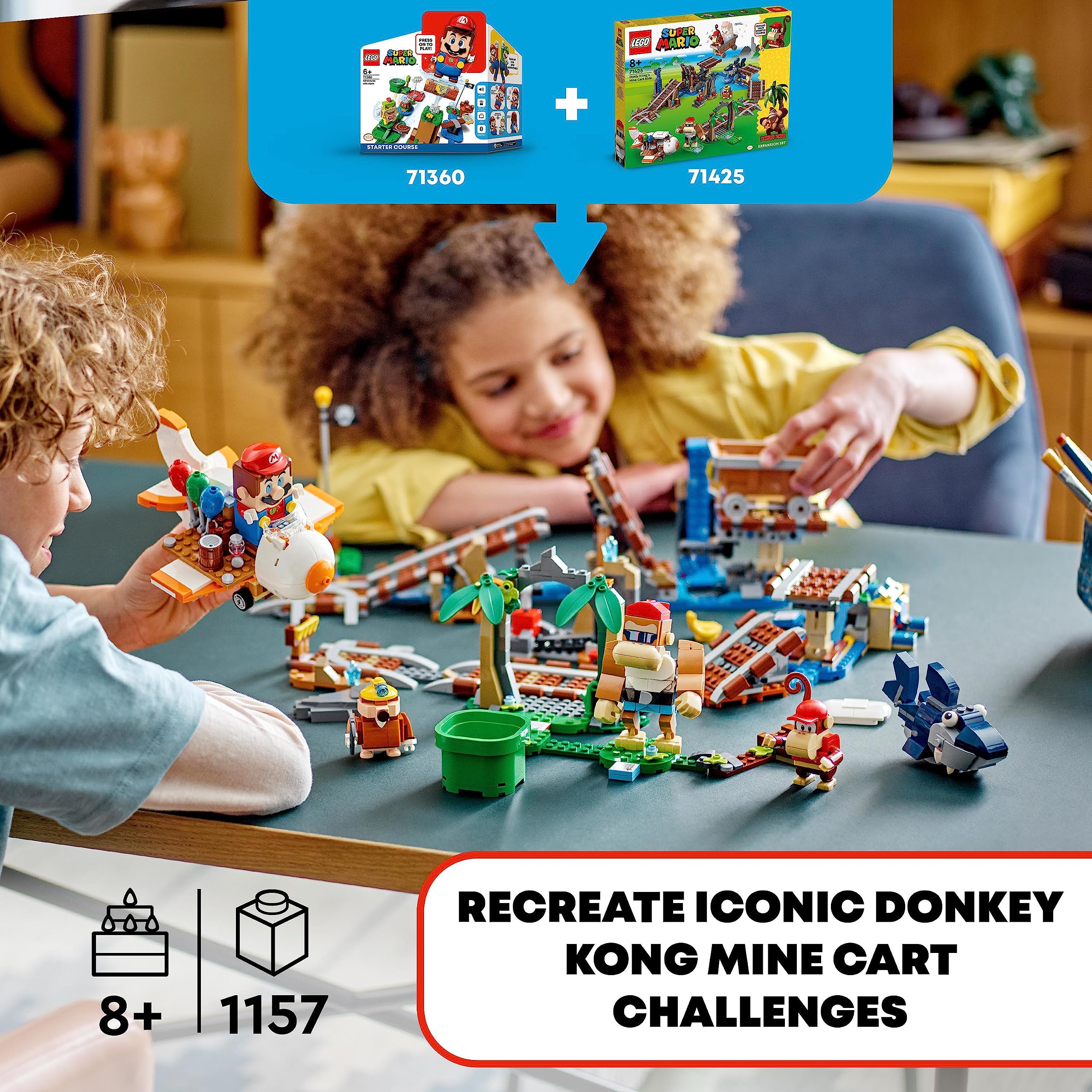 Foto 4 pulgar | Set De Expansión Lego Super Mario Diddy Kong Mine Cart Race - Venta Internacional.