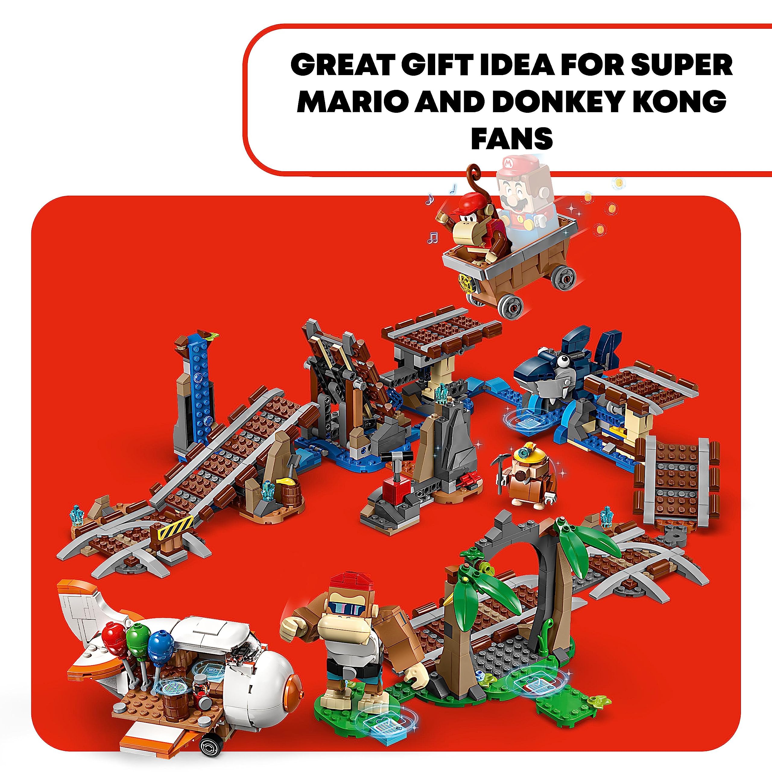 Foto 8 pulgar | Set De Expansión Lego Super Mario Diddy Kong Mine Cart Race - Venta Internacional.