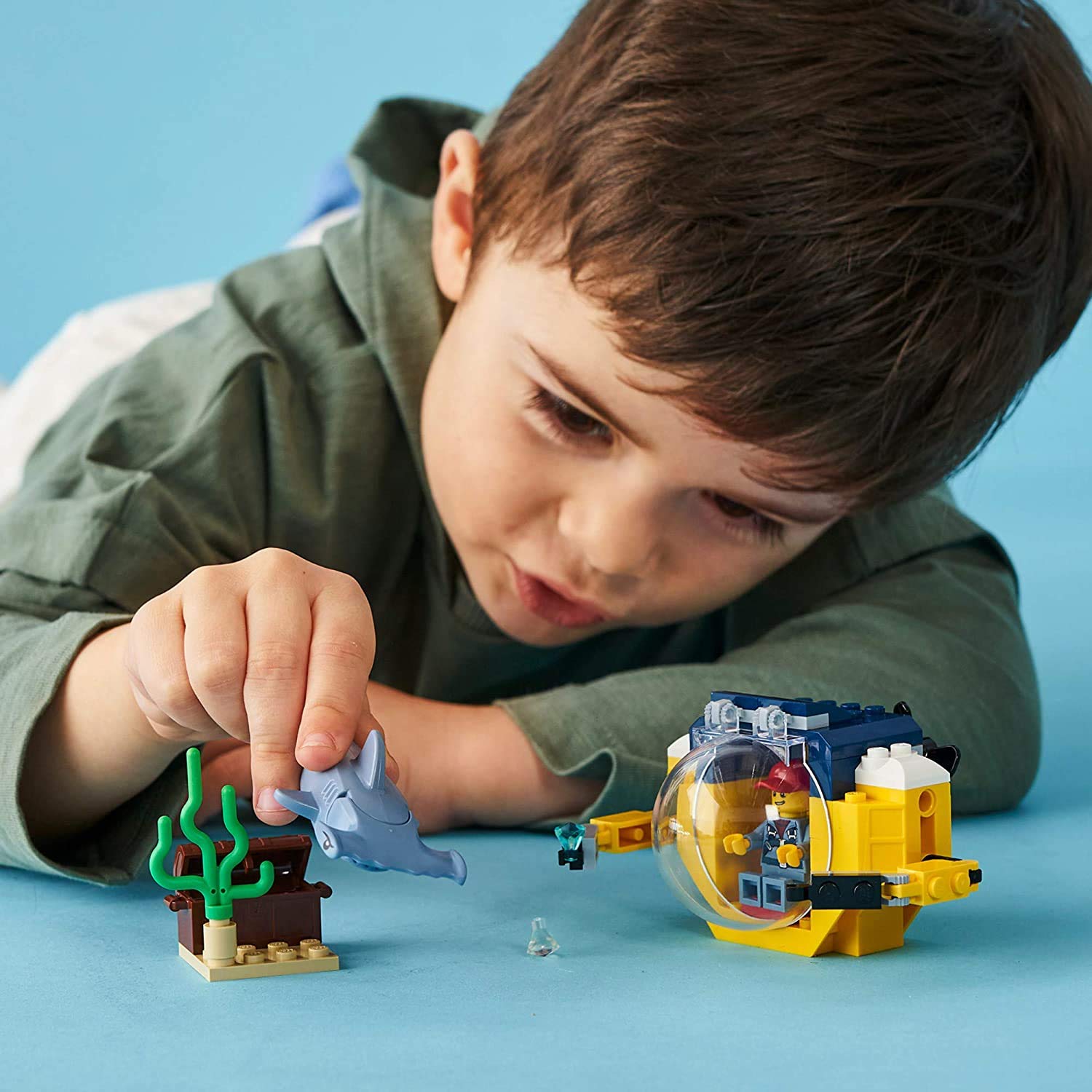 Foto 5 | Minisubmarino Lego City Ocean De Juguete 60263 Con Tesoro Pirata - Venta Internacional.