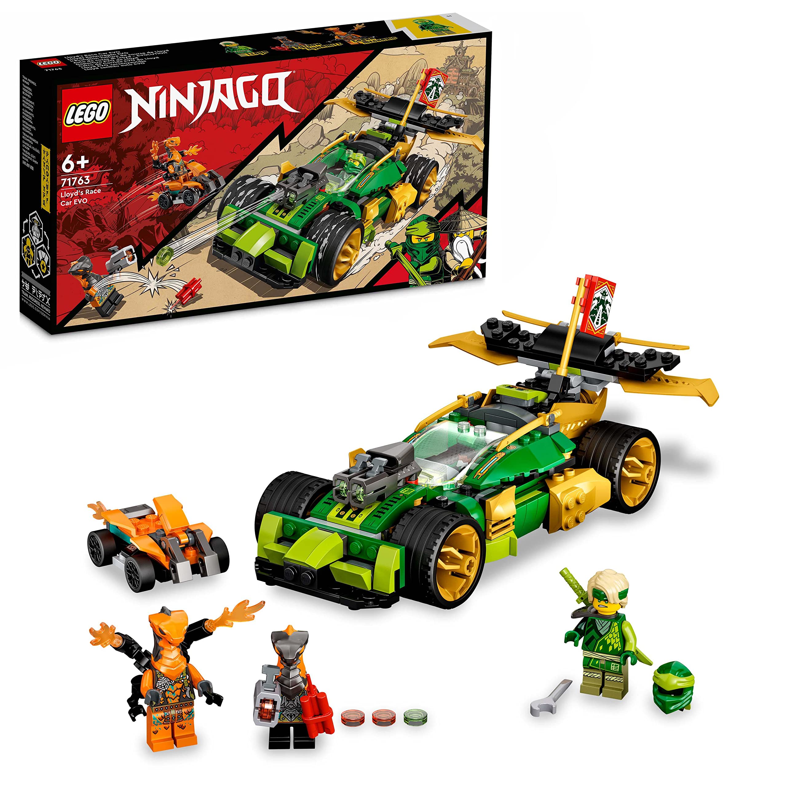 Foto 2 pulgar | Kit De Construcción Lego Ninjago Lloyd's Race Car Evo 71763 - Venta Internacional.