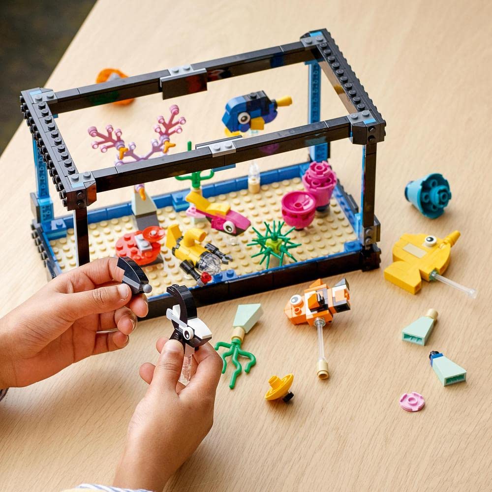 Foto 5 pulgar | Pecera Lego Creator 31122 Brickheadz Pets Goldfish - Venta Internacional