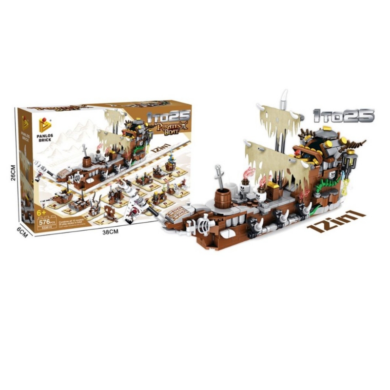 Foto 3 | Bloques De Construcción Lego Pirate Boat 12 En 1 576 Piezas - Venta Internacional.