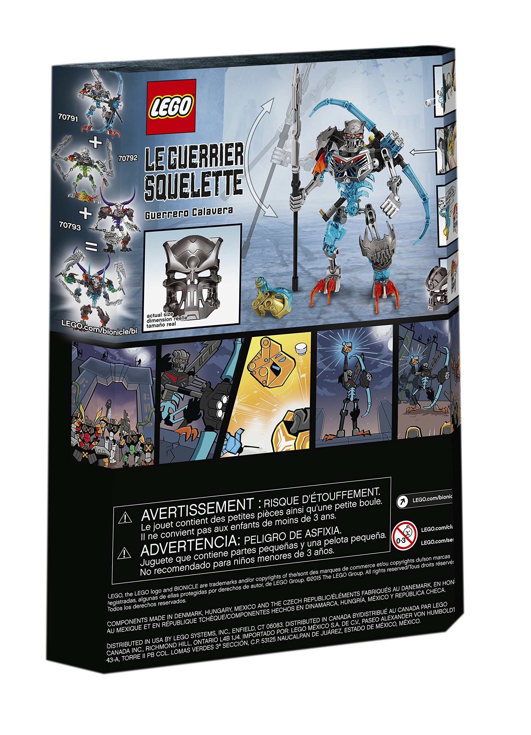 Foto 3 | Lego Bionicle 70791 Skull Warrior - Venta Internacional