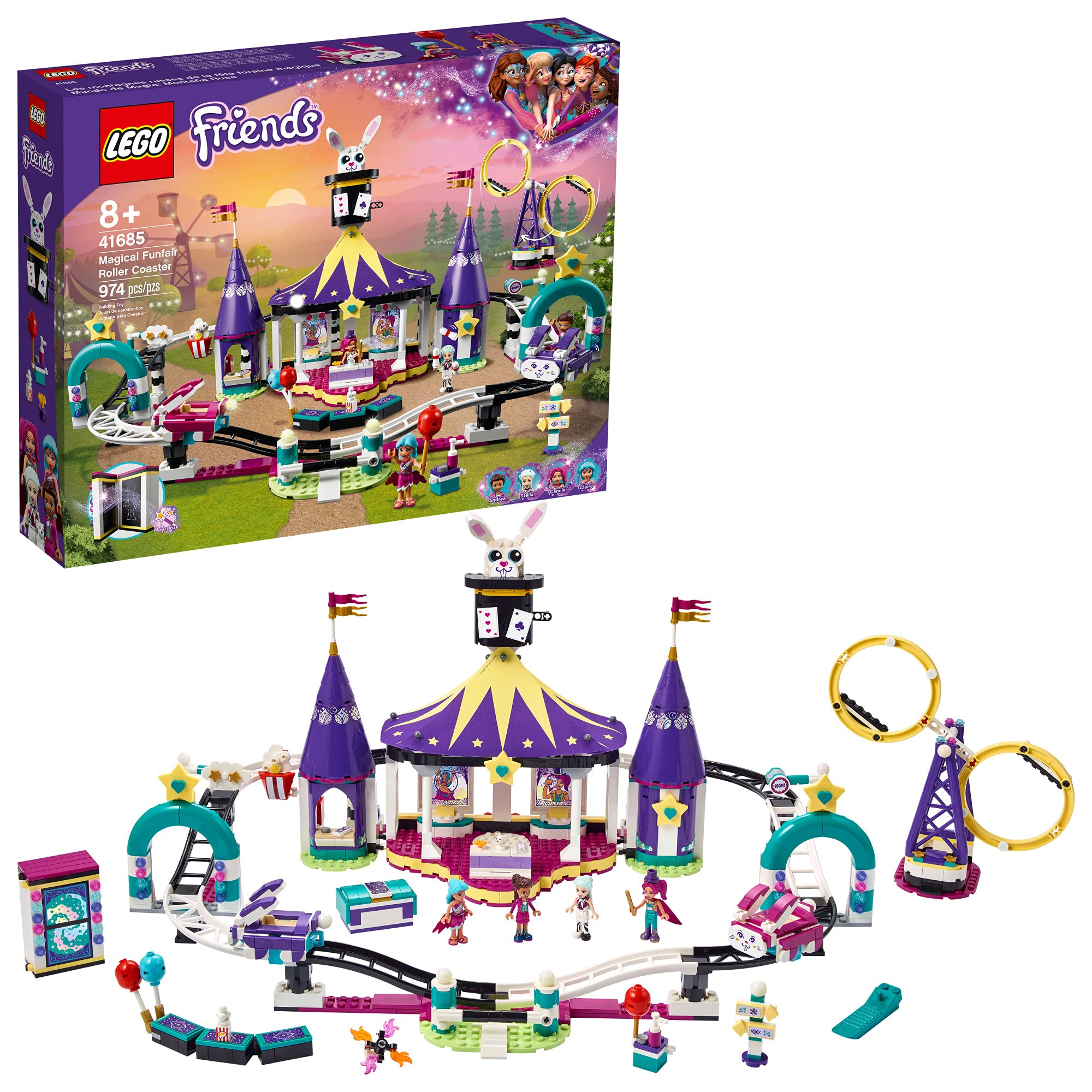 Foto 2 pulgar | Kit de Construcción Lego Friends Magical Funfair Roller Coaster 41685 - Venta Internacional
