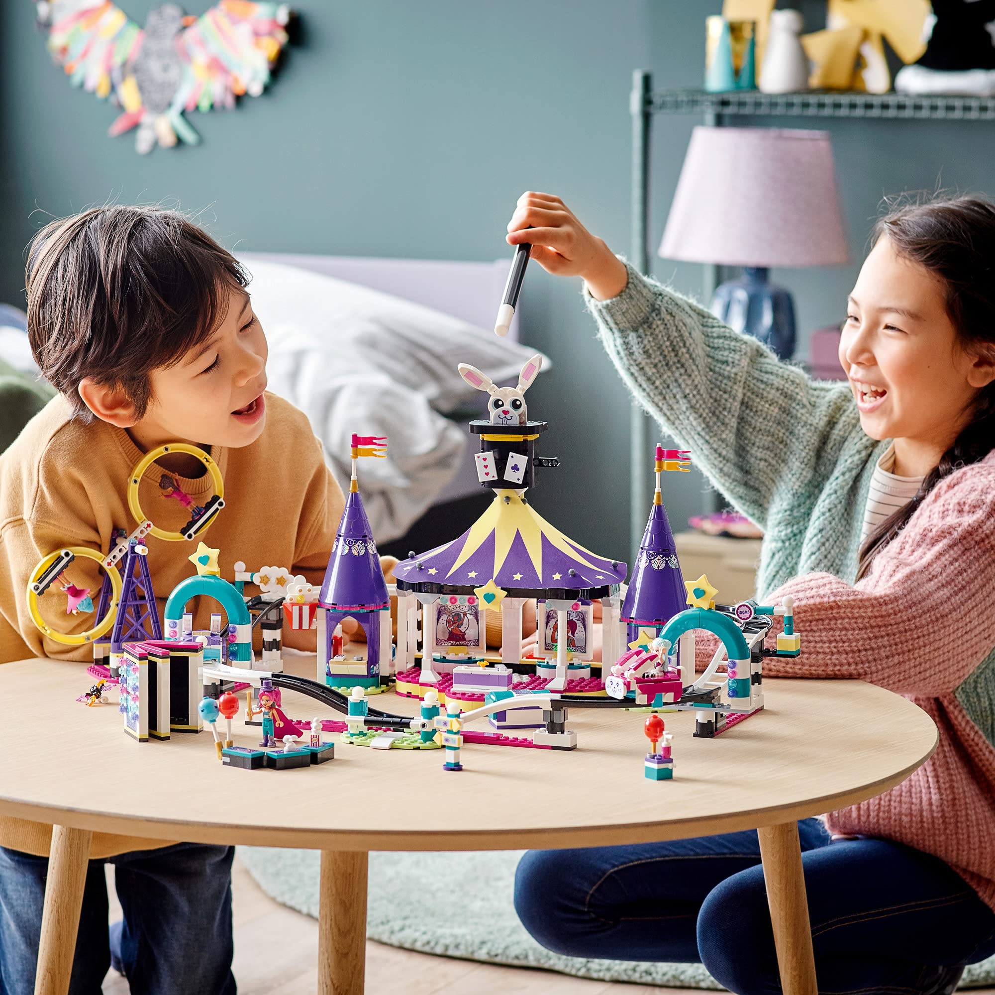 Foto 4 pulgar | Kit de Construcción Lego Friends Magical Funfair Roller Coaster 41685 - Venta Internacional