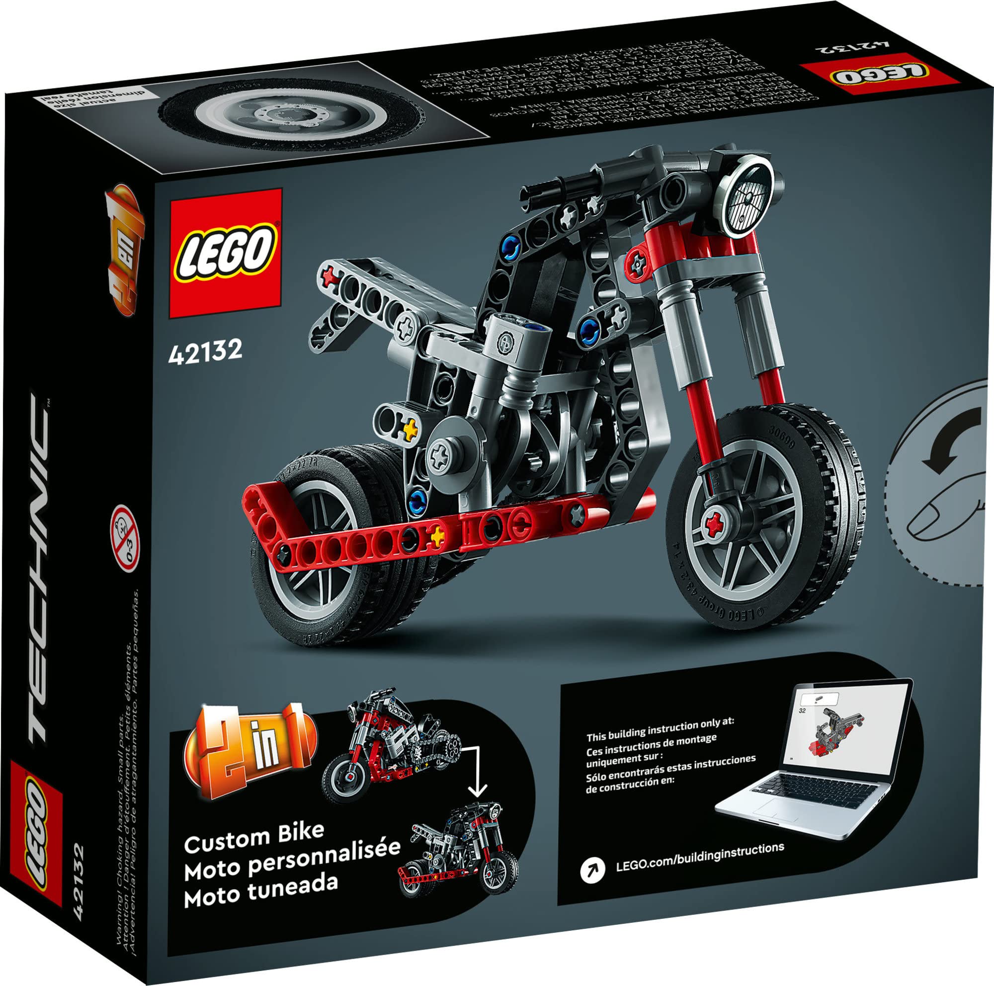 Foto 7 pulgar | Kit De Construcción Lego Technic Adventure Bike 42132 Para Niños Mayores De 7 Años - Venta Internacional.