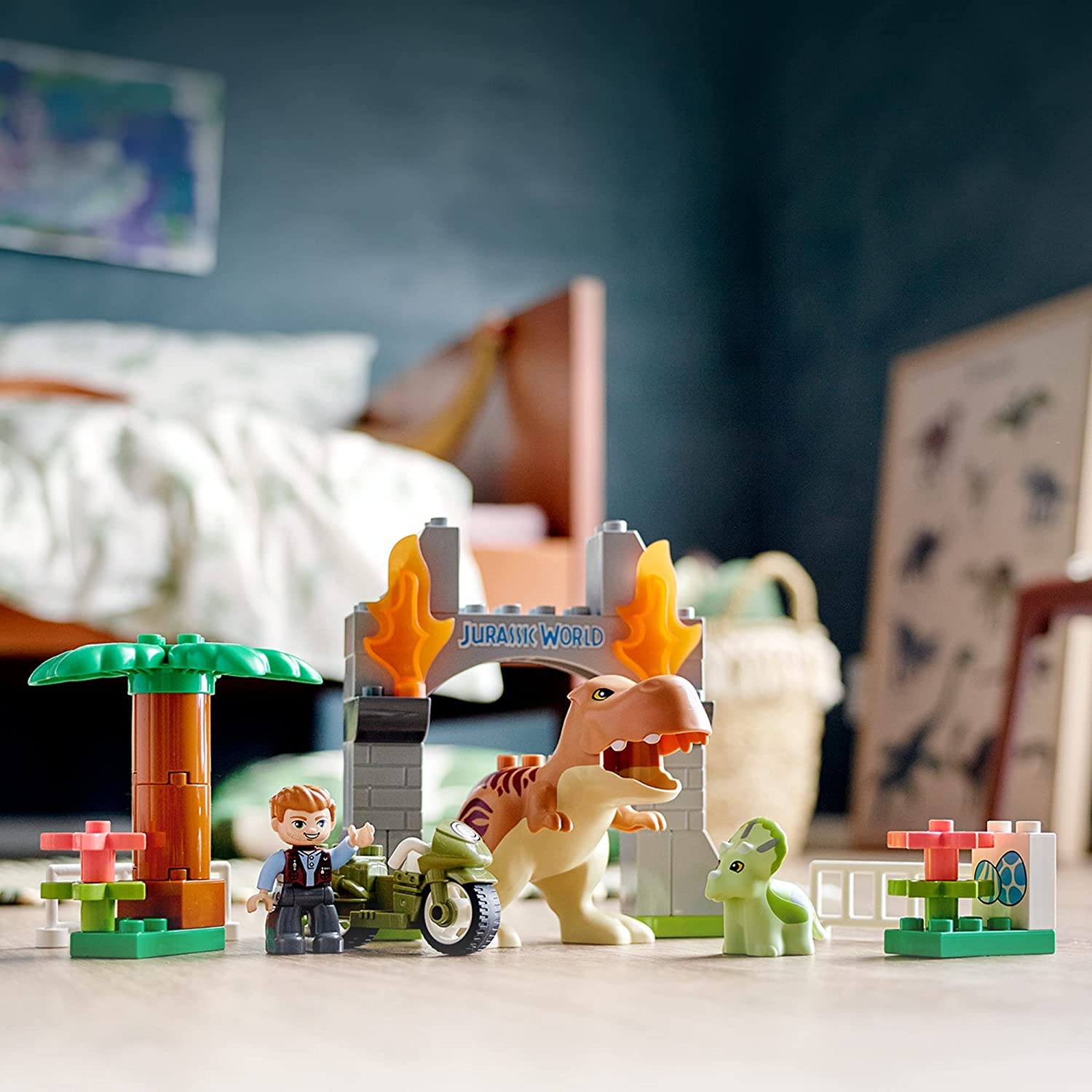Foto 5 | Juguete De Construcción Lego Duplo Jurassic World T. Rex 10939 36 Piezas - Venta Internacional.