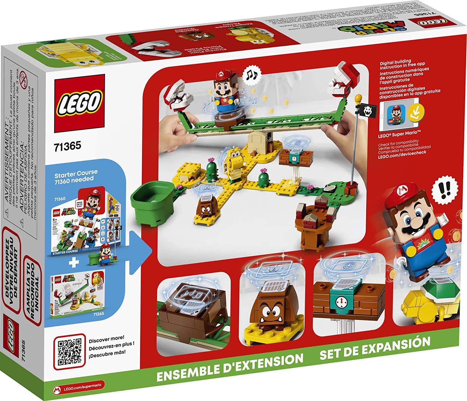 Foto 3 pulgar | Kit De Construcción Lego Super Mario Piranha Plant Power Slide 71365 - Venta Internacional.