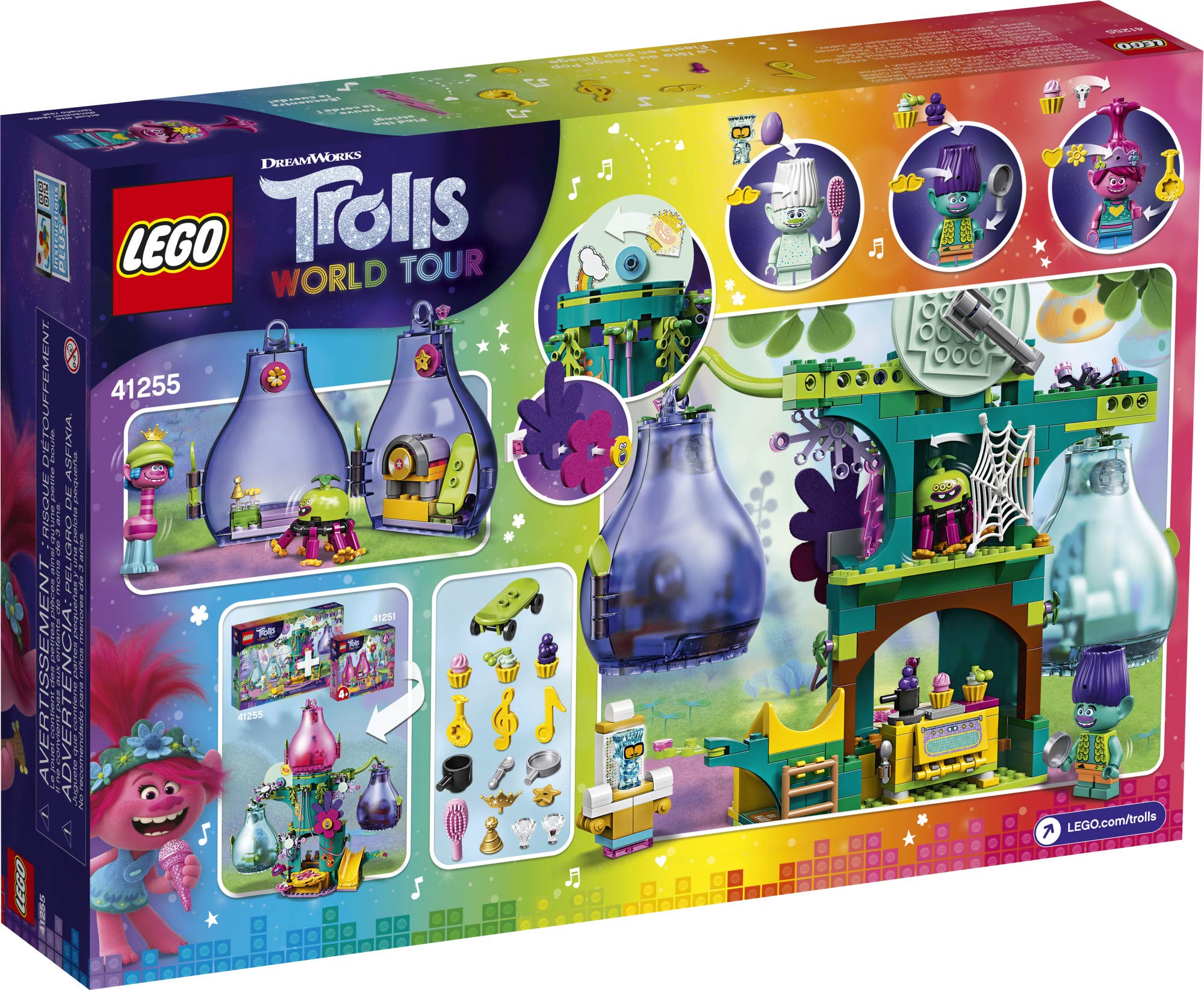 Foto 5 | Kit de Construcción Lego Trolls World Tour Pop Village 41255 380 Piezas - Venta Internacional