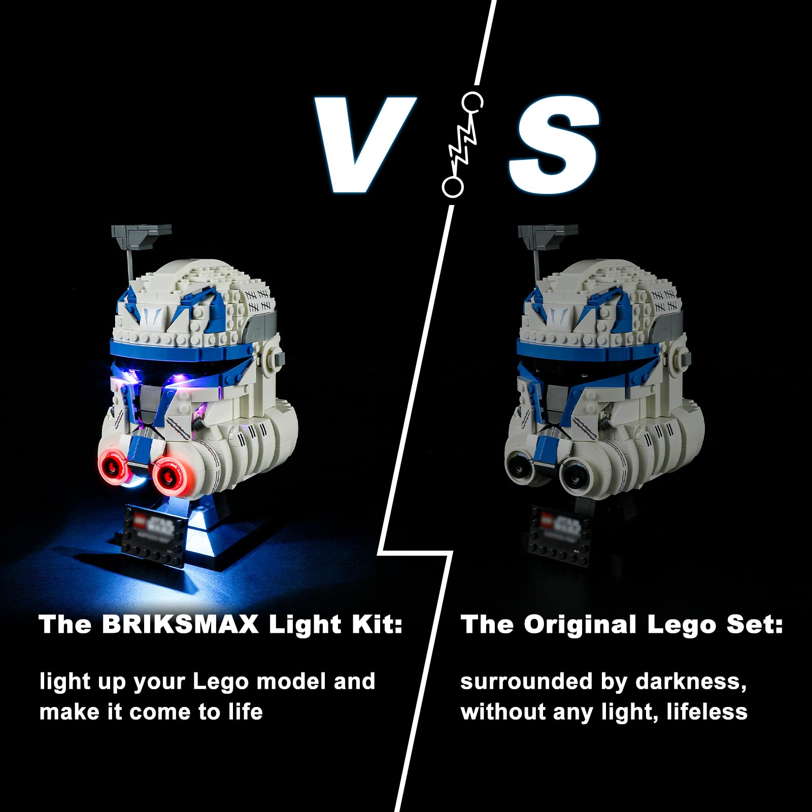 Foto 6 pulgar | Kit de Iluminación Briksmax para Casco Lego-75349 Captain Rex - Venta Internacional