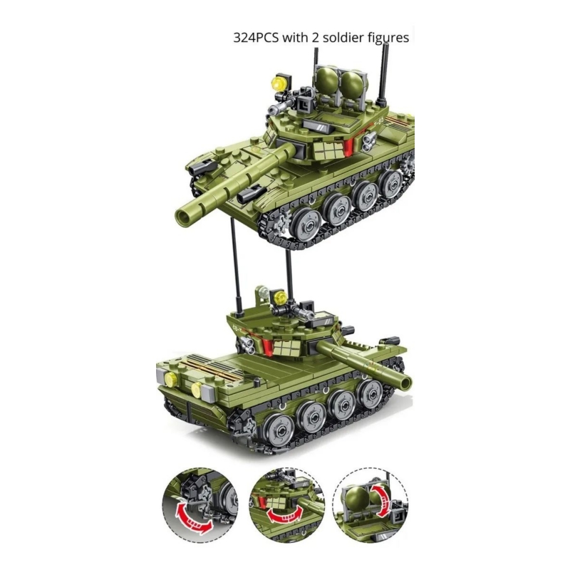 Foto 3 pulgar | Bloques De Construcción: Tanque Soviético De Juguete De La Segunda Guerra Mundial, 324 Piezas - Venta Internacional.