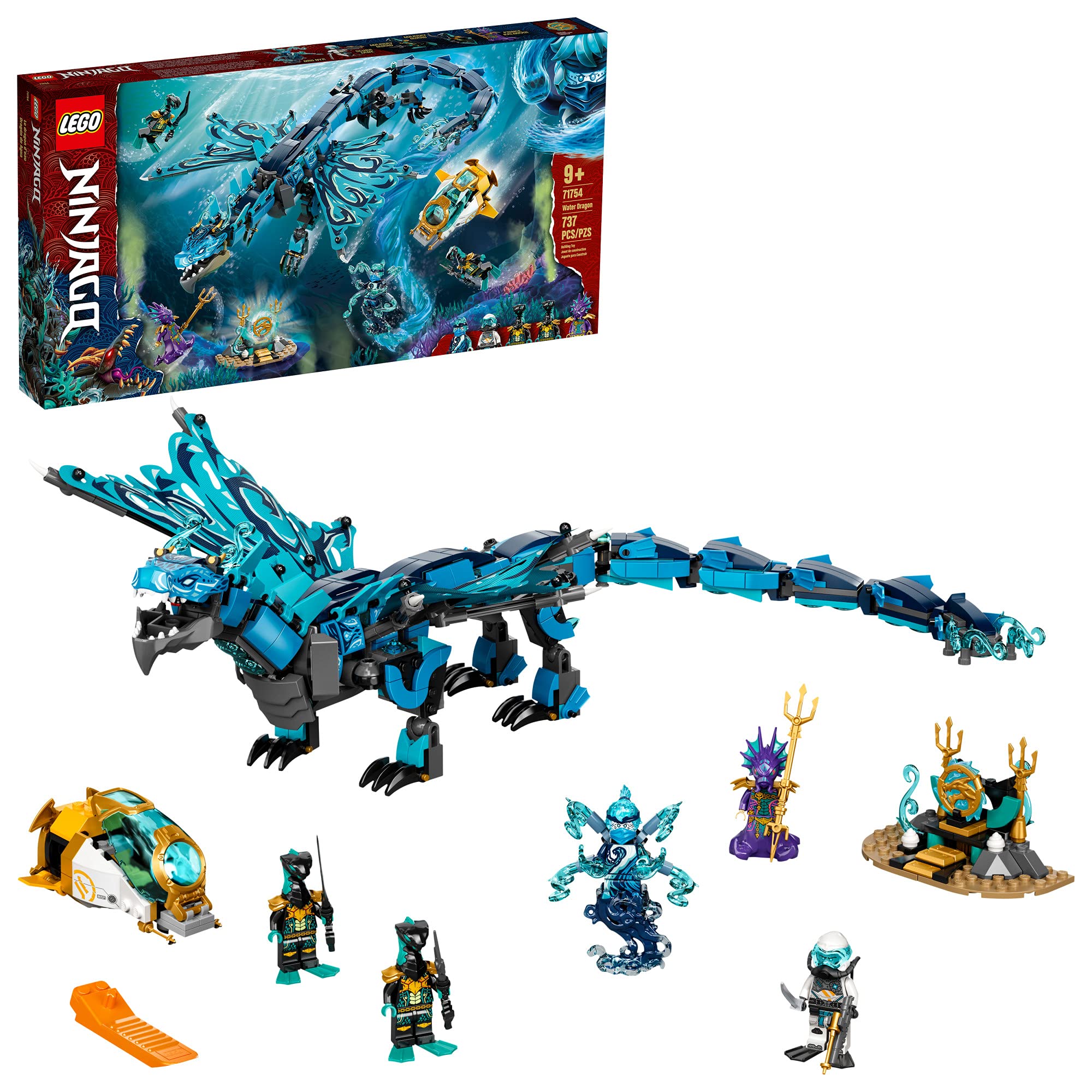 Foto 2 pulgar | Set de Construcción Lego Ninjago Water Dragon 71754 con 5 Minifiguras - Venta Internacional