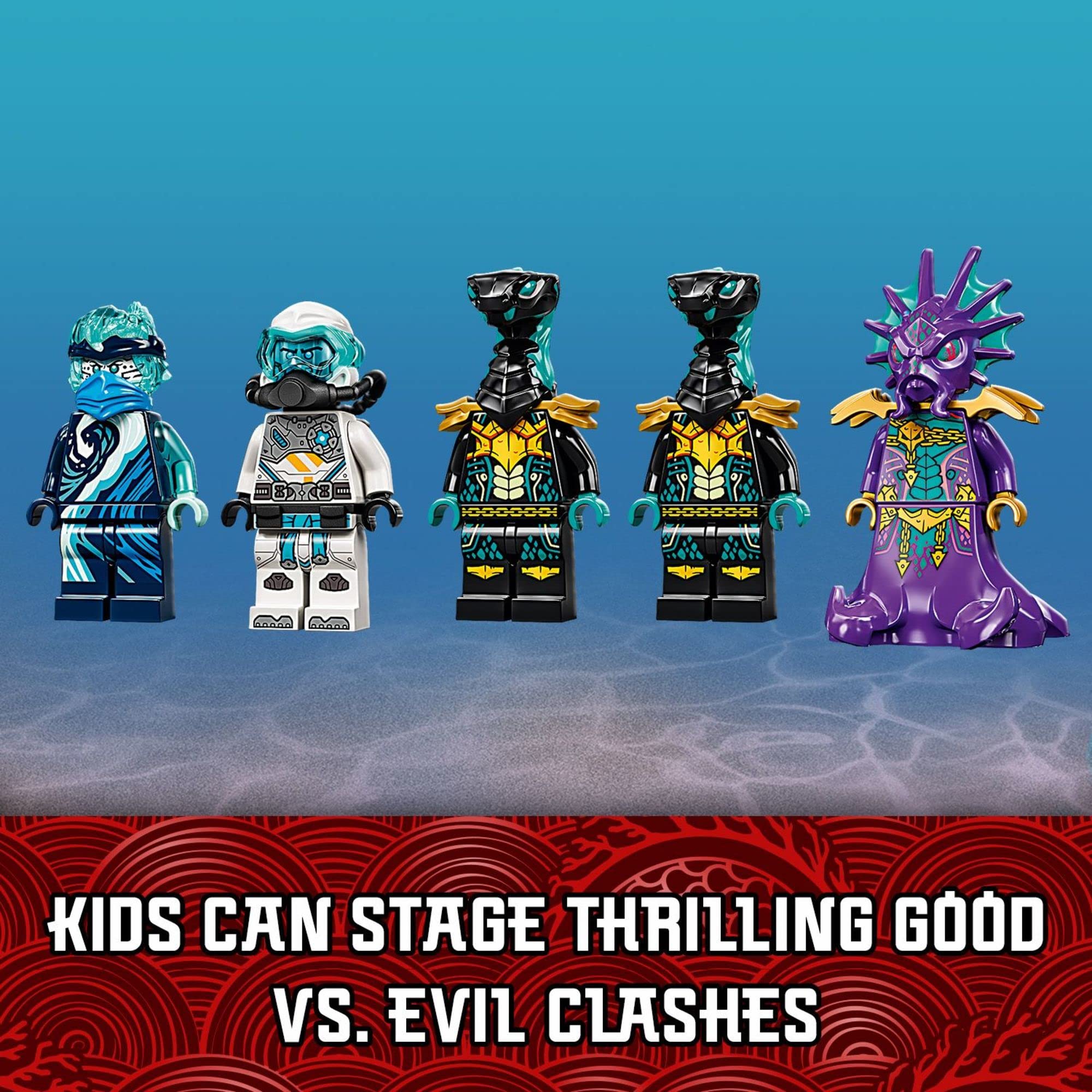 Foto 5 | Set de Construcción Lego Ninjago Water Dragon 71754 con 5 Minifiguras - Venta Internacional