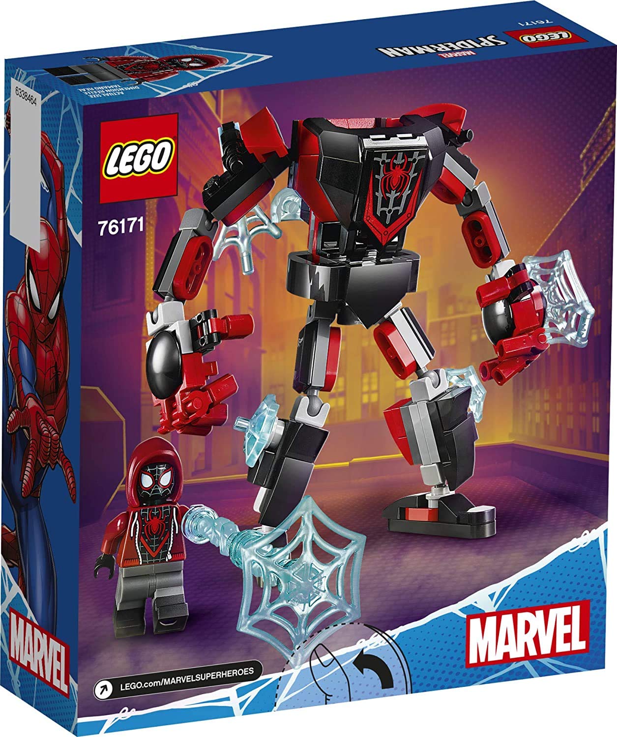 Foto 3 pulgar | Juguete de Construcción Lego Marvel Spider-man Miles Morales Mech Armor 76171 - Venta Internacional