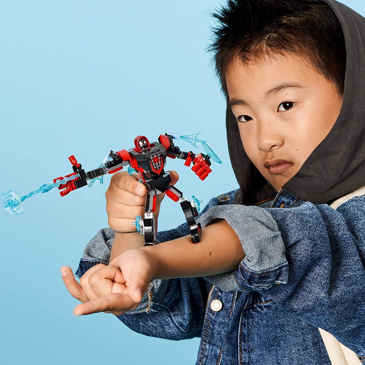 Foto 6 pulgar | Juguete de Construcción Lego Marvel Spider-man Miles Morales Mech Armor 76171 - Venta Internacional