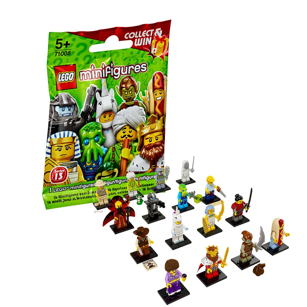 Paquete Individual de Minifiguras Lego Serie 13 - Venta Internacional