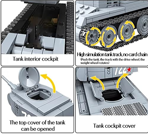 Foto 5 | Kit De Bloques De Construcción General Jim's Army Toys Bt-7 Tank 462 Piezas - Venta Internacional.