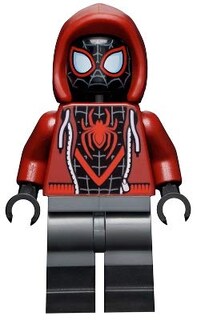 Foto 2 | Minifigura Lego Superheroes Spider-man: Miles Morales Con Monopatín - Venta Internacional.
