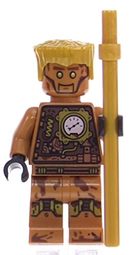 Foto 1 | Minifigura Lego Ninjago Echo Zane Nindroid Con Bastón Dorado De 5 Cm - Venta Internacional.