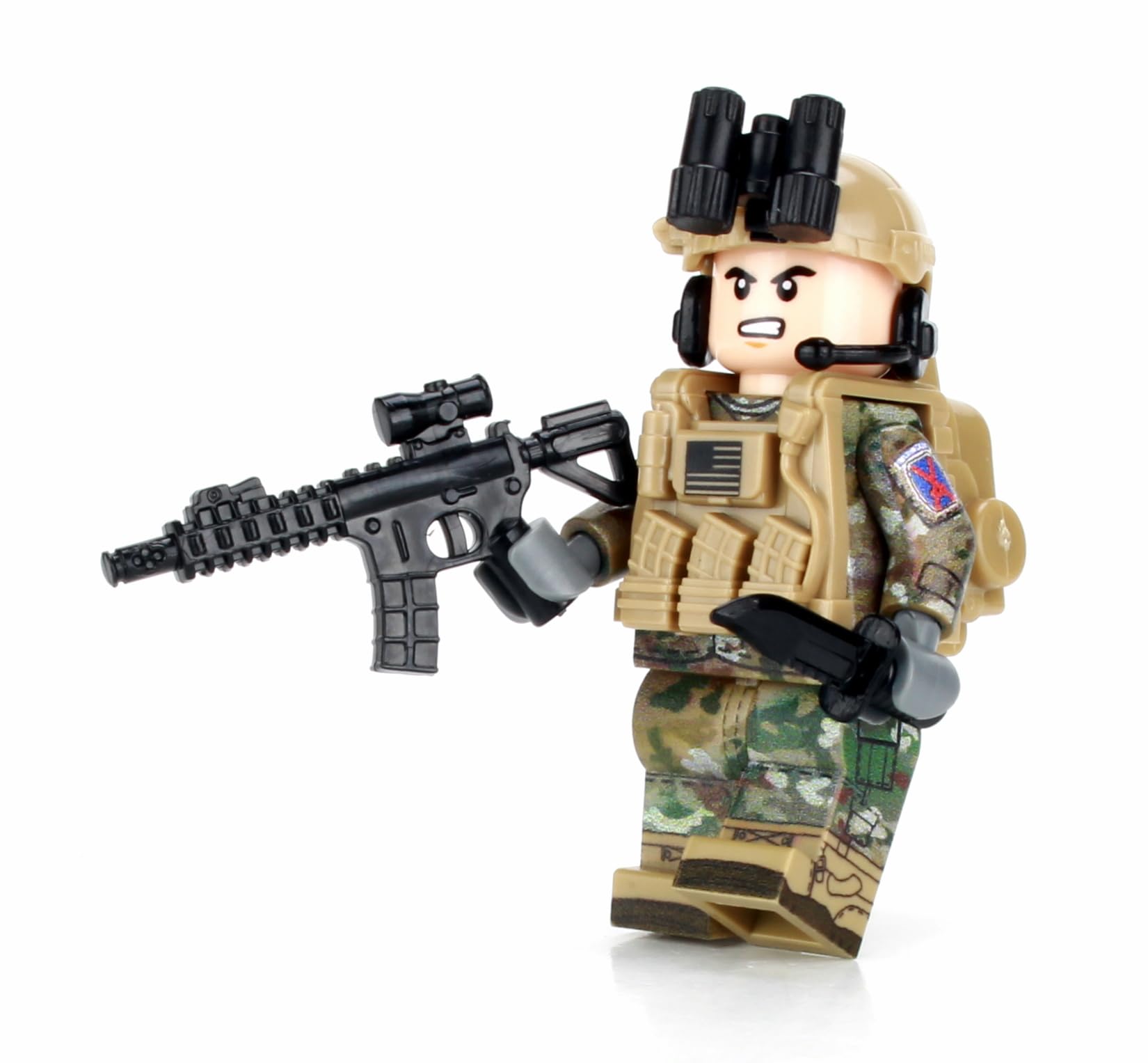 Foto 3 pulgar | Minifigura Lego Battle Brick Army Ocp 10th Mountain Infantry - Venta Internacional