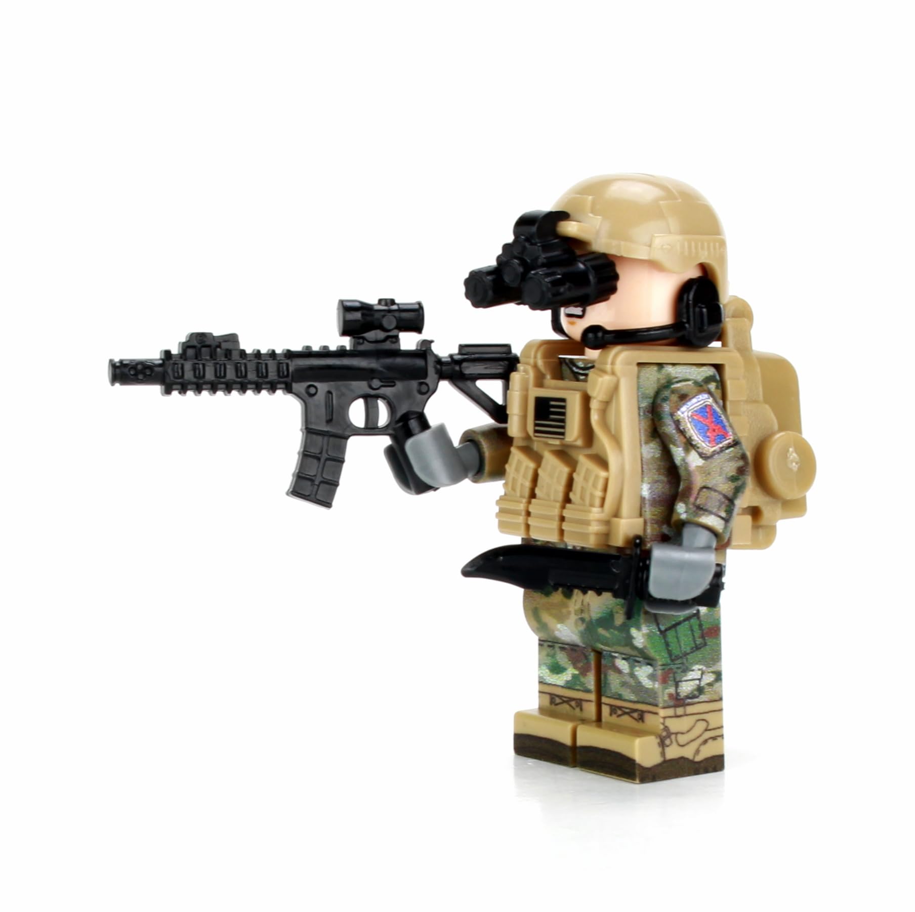 Foto 4 pulgar | Minifigura Lego Battle Brick Army Ocp 10th Mountain Infantry - Venta Internacional