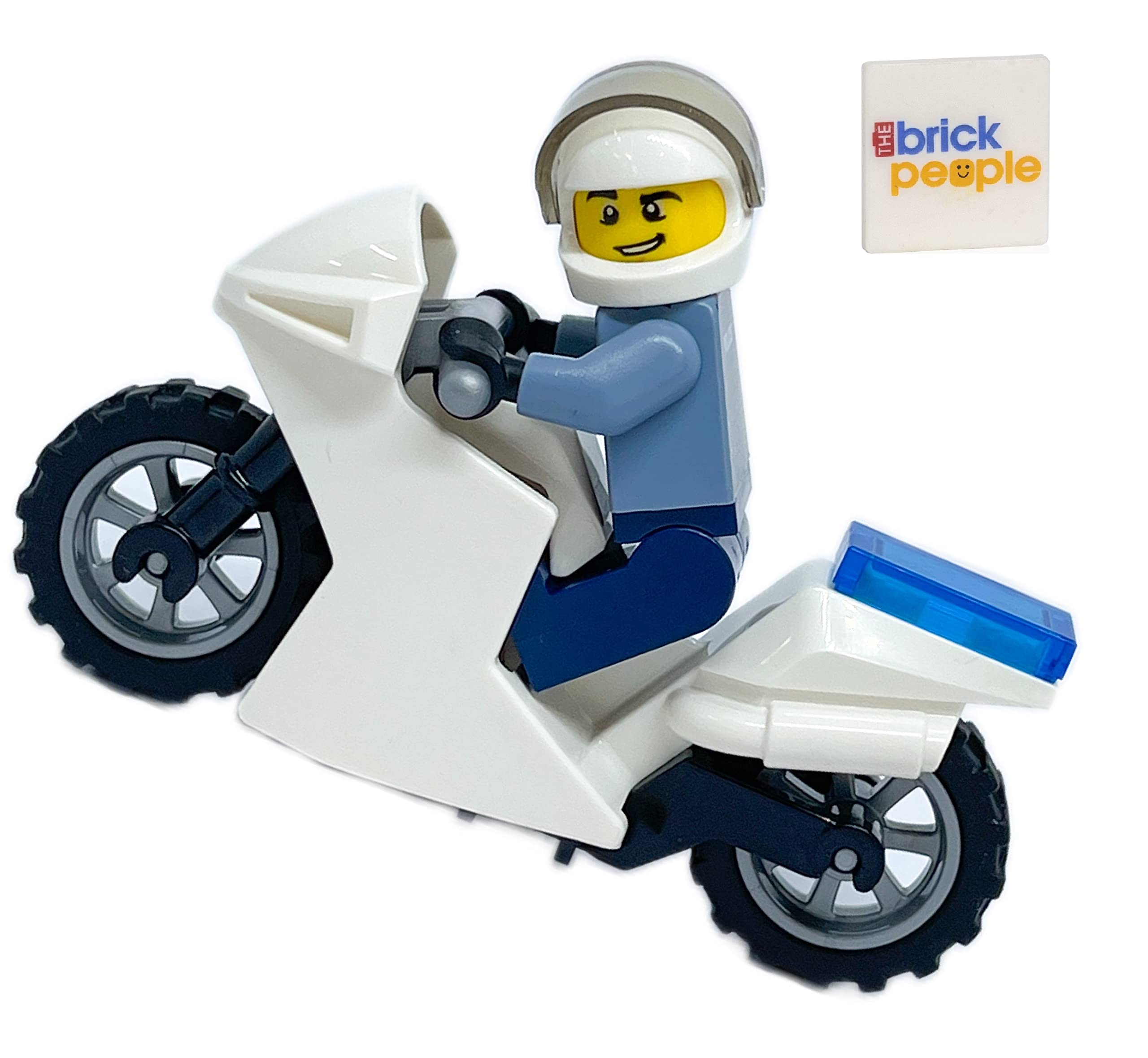 Figura Lego City Police Man Con Moto De Menos De 5 Cm De Altura - Venta Internacional.