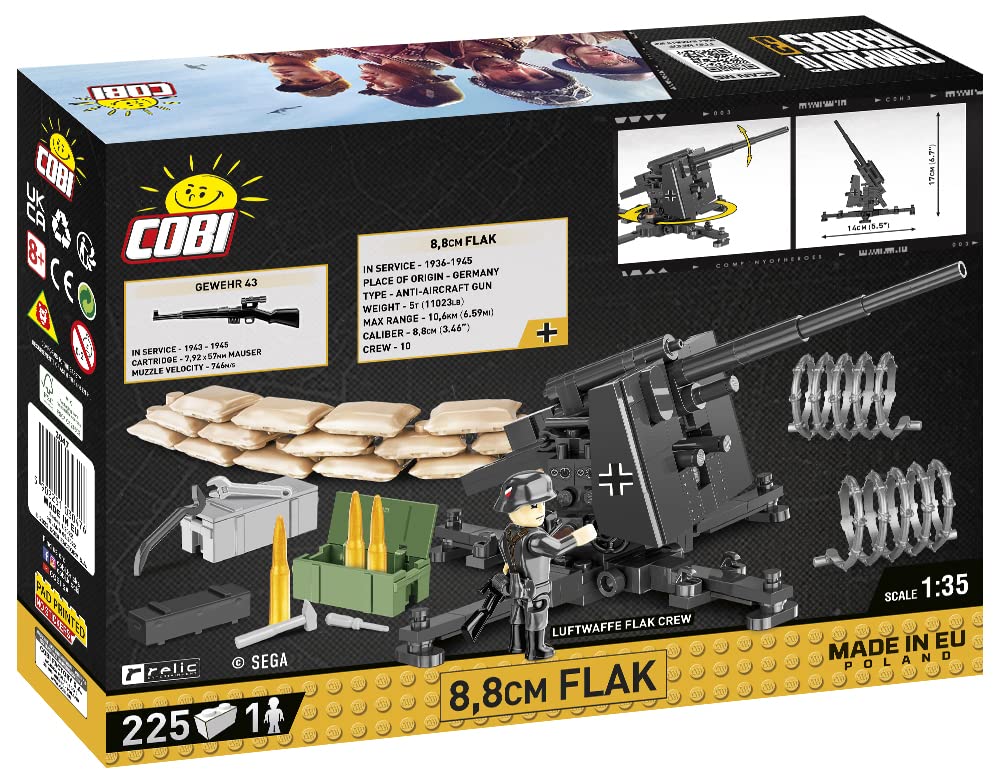 Foto 6 | Building Blocks Cobi Company Of Heroes 3, 8,8 Cm, Antibalas Con 1 Figura - Venta Internacional.