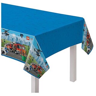 Foto 1 | Mantel Amscan Lego City De Plástico 137 X 244 Cm, Azul, 1 Unidad - Venta Internacional.