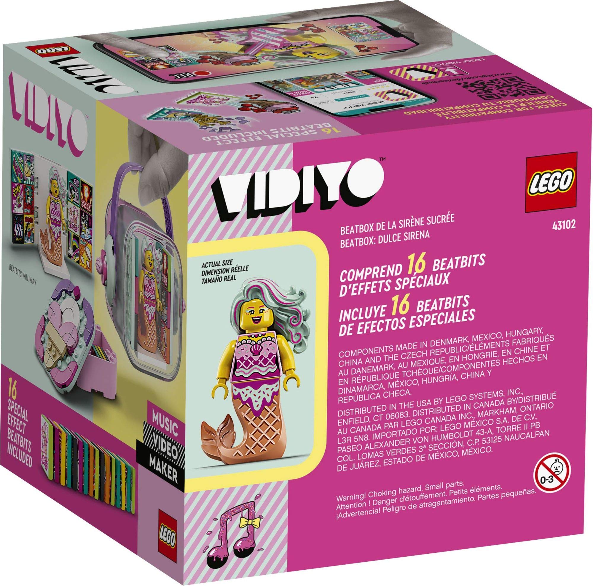 Foto 6 pulgar | Kit De Construcción Lego Vidiyo Candy Mermaid Beatbox 43102 (71 Piezas) - Venta Internacional.
