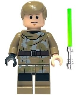 Foto 2 | Figura Lego Star Wars Luke Skywalker Endor Con Sable Láser - Venta Internacional