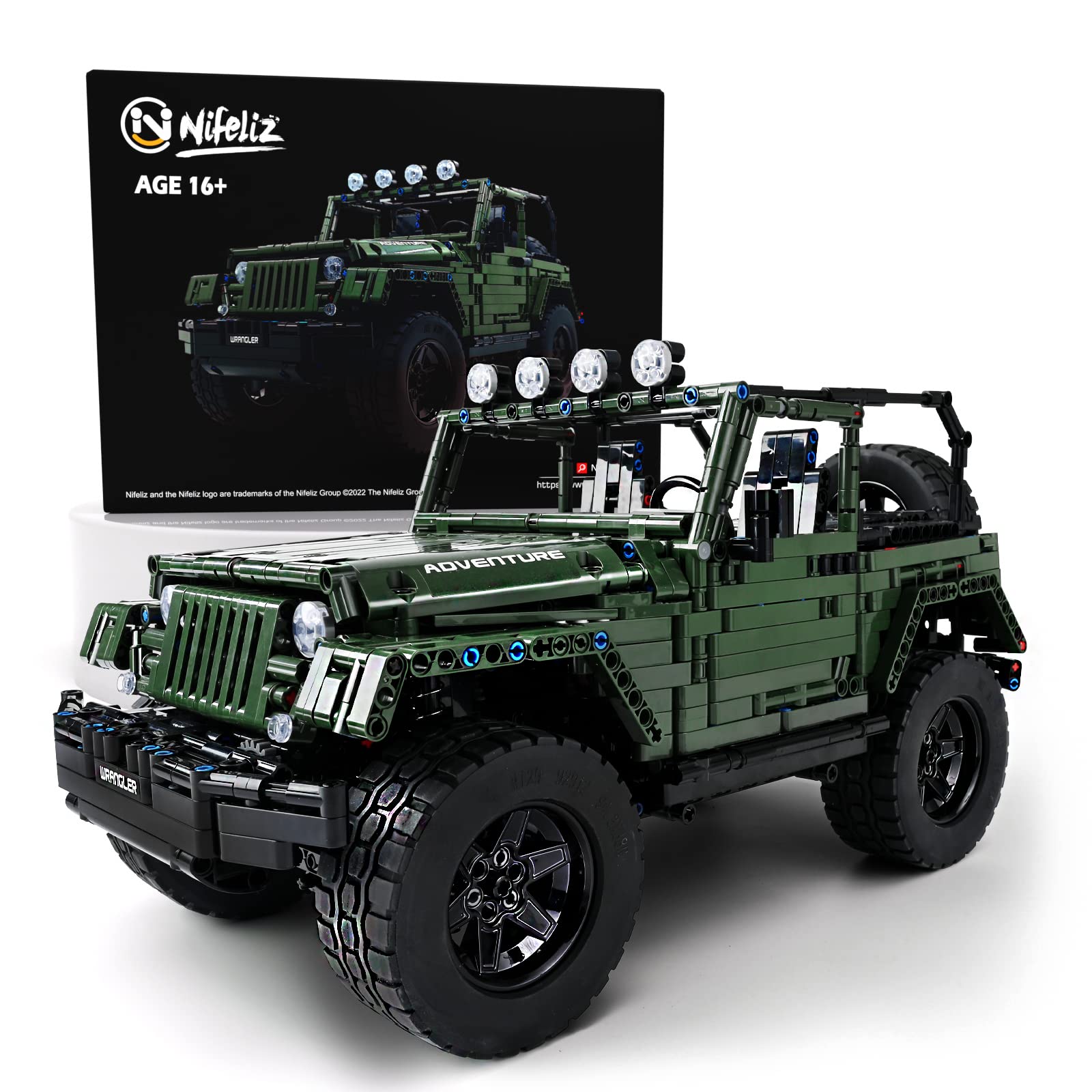 Foto 1 | Set De Construcción Nifeliz Off-road Pickup Wrange A Escala 1:8 (2.096 Unidades) - Venta Internacional.