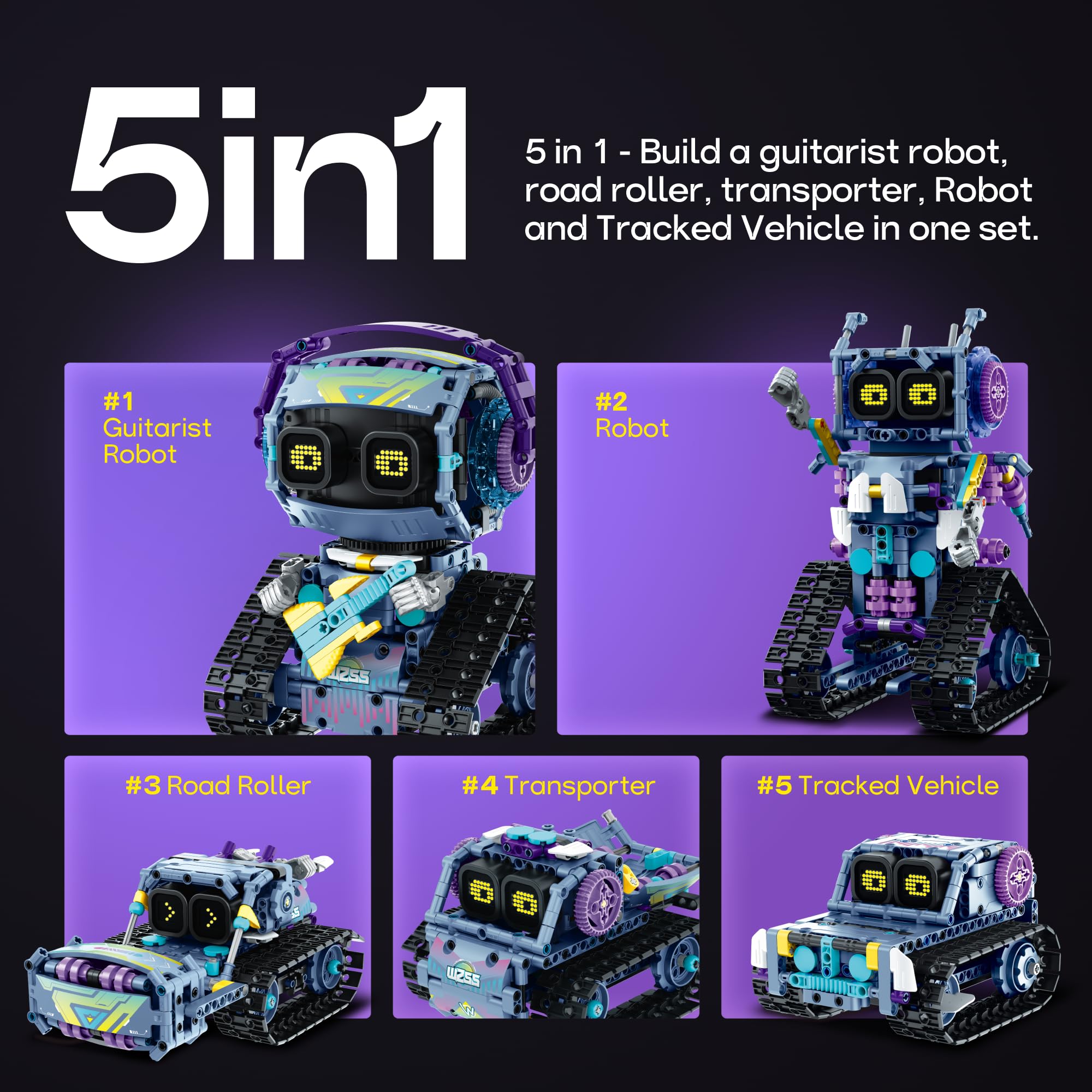 Foto 7 pulgar | Kit de Construcción De Robots Sillbird Rockroller Con Mando A Distancia - Venta Internacional
