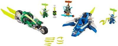 Foto 3 | Kit de Construcción Lego Ninjago Velocity Racers De Jay Y Lloyd's - Venta Internacional